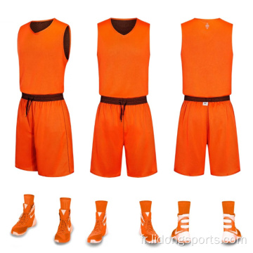 Nouvel uniforme de basket-ball réversible en gros